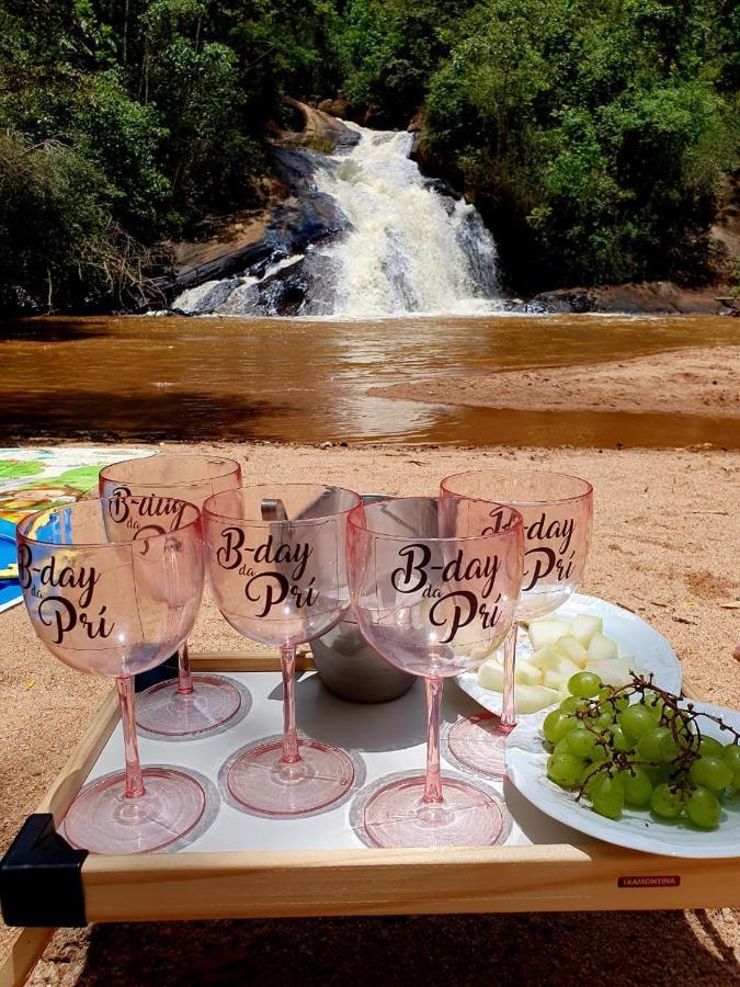 Casa De Campo Banheira, Lareira E Cachoeira Pedra Azul  Eksteriør billede